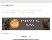 Tablet Screenshot of actlocallywaco.org